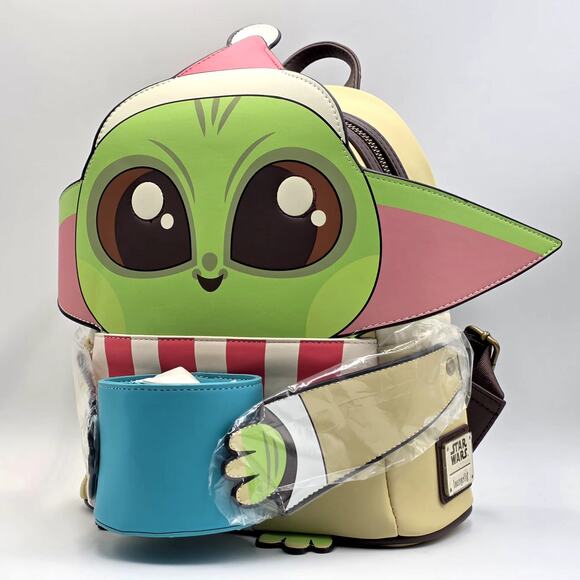 Loungefly Star Wars The Mandalorian The Child with Mug Holiday Mini Backpack main image 6